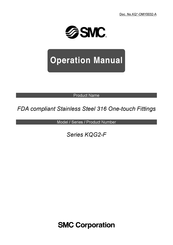 SMC Networks KQG2-F Series Operation Manual