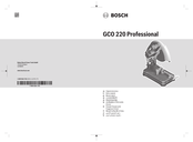 Bosch Professional GCO 220 Original Instructions Manual