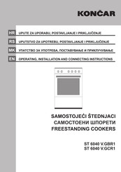 Koncar ST 6040 V.GBR1 Operating & Installation Instructions Manual
