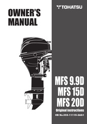 TOHATSU MFS 9.9D Owner's Manual