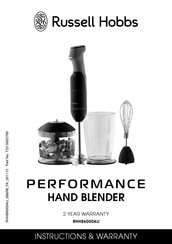 Russell Hobbs RHHB6000AU Instructions & Warranty