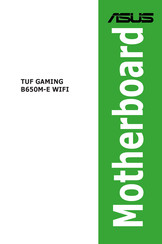 Asus TUF GAMING B650M-E WIFI Manual