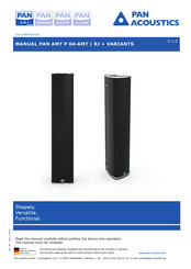 Pan Acoustics Mundorf AMT P 04-AMT | RJ Manual