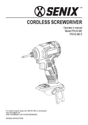 Senix PDIX2-M2-0 Operator's Manual