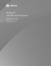Vertiv NetSure 512NGBB Quick Start Manual