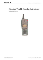 Ericsson R250s Pro Troubleshooting Instructions
