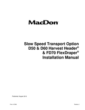 MacDon FD70 Installation Manual