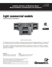 Greentek LCH-12H Installation, Operation And Maintenance Manual