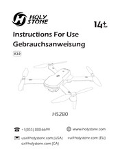Holy Stone HS280 Instructions For Use Manual