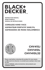 Black & Decker CHV1410L Series Instruction Manual