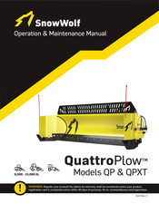 SnowWolf QuattroPlow QP Operation & Maintenance Manual