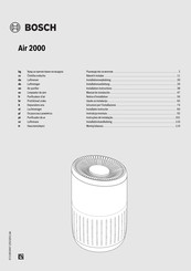 Bosch Air 2000 Installation Instructions Manual