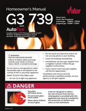 Valor G3 739 Owner's Manual