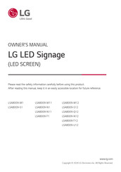 LG LSAB009-M1 Owner's Manual