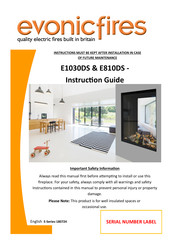 Evonicfires E1030DS Instruction Manual