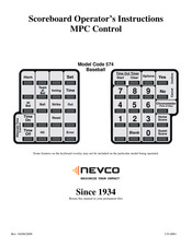 Nevco 574 Operator Instructions Manual