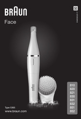 Braun FaceSpa 852 Instructions Manual
