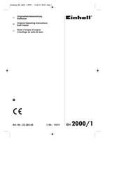 EINHELL 23.385.64 Operating Instructions Manual