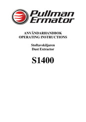 pullman Ermator S1400 Operating Instructions Manual