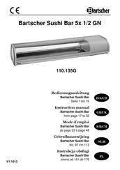 Bartscher Sushi Bar 5x 1/2 GN Instruction Manual