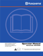 Husqvarna RZ4221 BF Operator's Manual