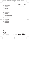 EINHELL bavaria BOFT 800 Operating Instructions Manual