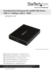 StarTech.com SMS2BU31C3R Manual