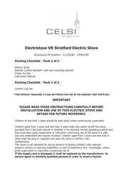 Celsi Electristove VR Stratford Manual