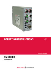 Preiffer PM C01 854 Operating Instructions Manual