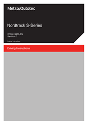 Metso Outotec Nordtrack S Series Original Instructions Manual