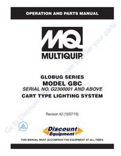 MULTIQUIP GBC Operation And Parts Manual