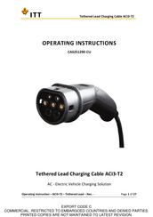 ITT CAS25129E-CU Operating Instructions Manual