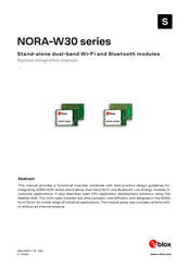 u-blox NORA-W30 Series System Integration Manual