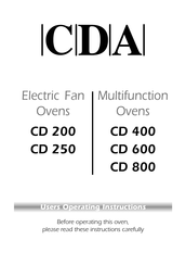 CDA CD 250 User Operating Instructions Manual
