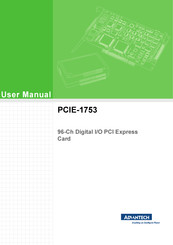 Advantech PCIE-1753 User Manual