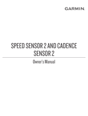 Garmin SPEED SENSOR 2 Owner's Manual