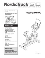 Ifit NORDICTRACK COMMERCIAL STUDIO CYCLE S10i Manuals ManualsLib
