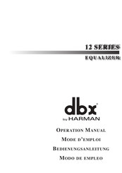 Harman dbx 12 Series Operation Manual