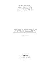 Zaxcom TRX745 User Manual