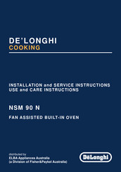 DeLonghi NSM 90 N Installation And Service Instructions Manual