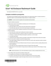 Seagate Exos E 4U Manual