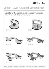 Bohle BO 602.1G Operating Instructions Manual