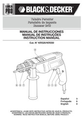 Black & Decker KR550-B2 Instruction Manual