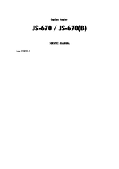 Olivetti JS-670 Service Manual