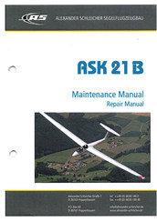Alexander Schleicher 21953 Maintenance Manual