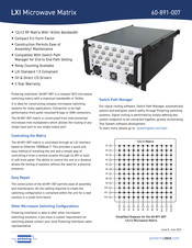 Pickering 60-891-007 Quick Start Manual