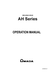 Amada AH Series Operation Manual