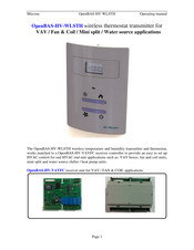 Mircom OpenBAS-HV-WLSTH Operating Manual