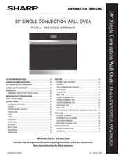 Sharp SWA3052GS Operation Manual