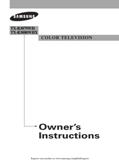 Samsung TX-R3080W Owner's Instructions Manual